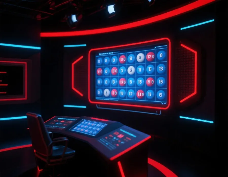 六合彩现场开奖看板界面示意